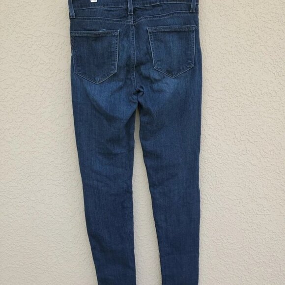 Paige Womens Transcend Verdugo Ultra Skinny Dark Blue Jeans Size 27 - Picture 4 of 5